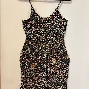 Vintage Mossimo Patterned Spaghetti Strap Dress